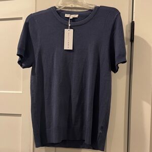 Baltic Born Blue Short Sleeve Crew Sweater